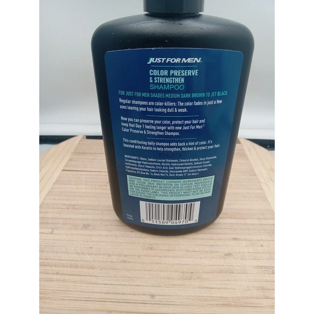 Just For‎ Men Color Preserve & Strengthen Shampoo - 8 oz, Dark Shades-Free Ship